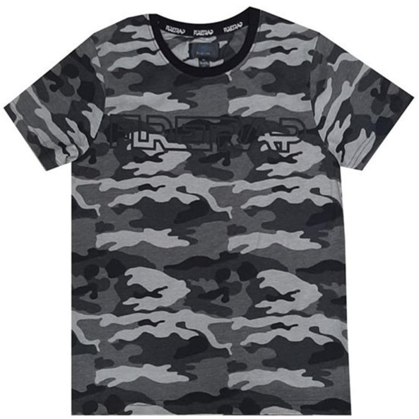 Firetrap 2 Pack Short Sleeve Tee Junior Boys Camo Blk/White