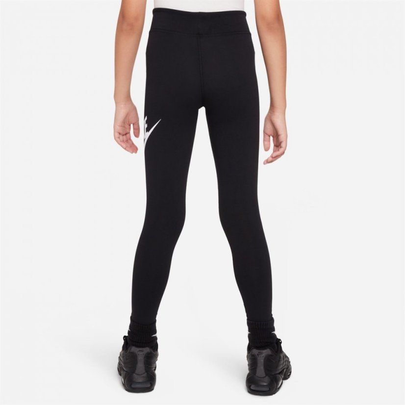 Nike Sportswear Essential Big Kids' (Girls') Mid-Rise Leggings Black/White
