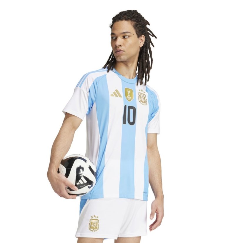 adidas Argentina Messi Home Shirt 2024 Adults White