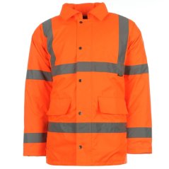 Dunlop Hi Vis Parka Mens Orange