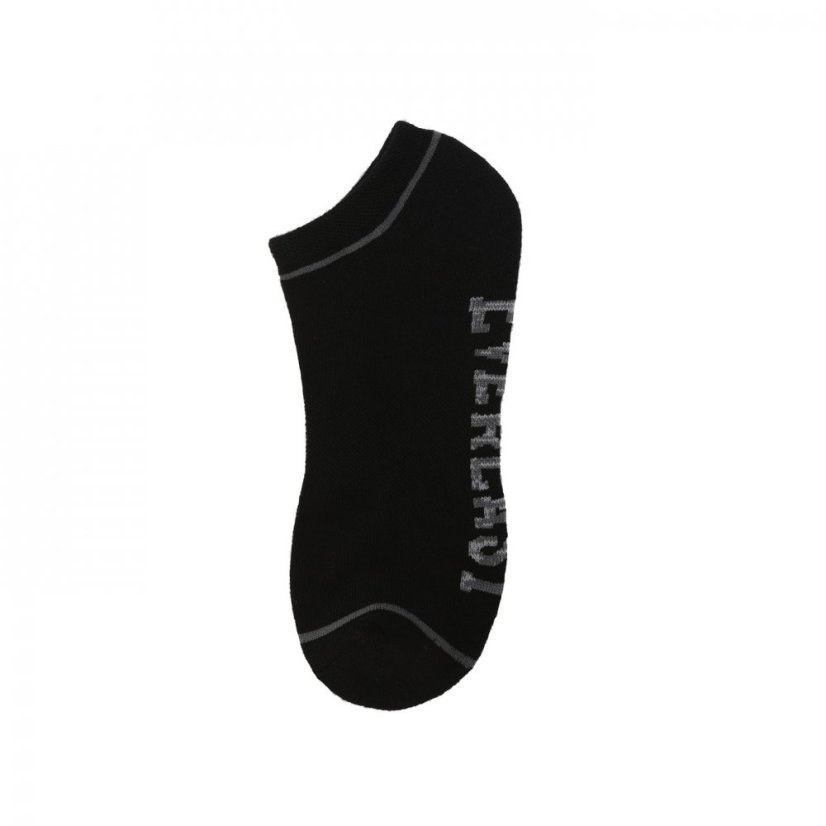 Everlast 6 Pack Trainers Socks Mens Black Bag