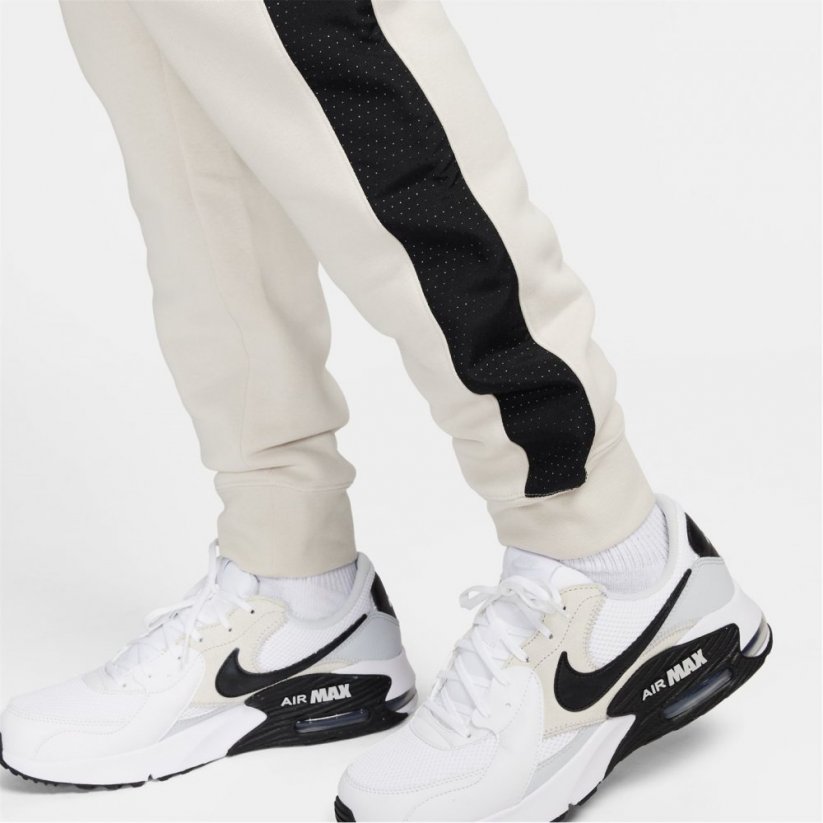 Nike NSW Sport Fleece Joggers Mens Cream/Black