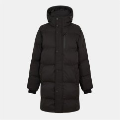 Everlast Men's Hooded Long Sleeve 3 Pockets Full Zip Medium Puffer Jacket Black