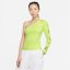 Nike Asymmetric Long Sleeve Top Womens Lt Lemon Twist/