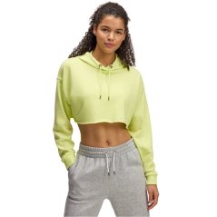Under Armour Icon Terry Cropped Hoody Yellow