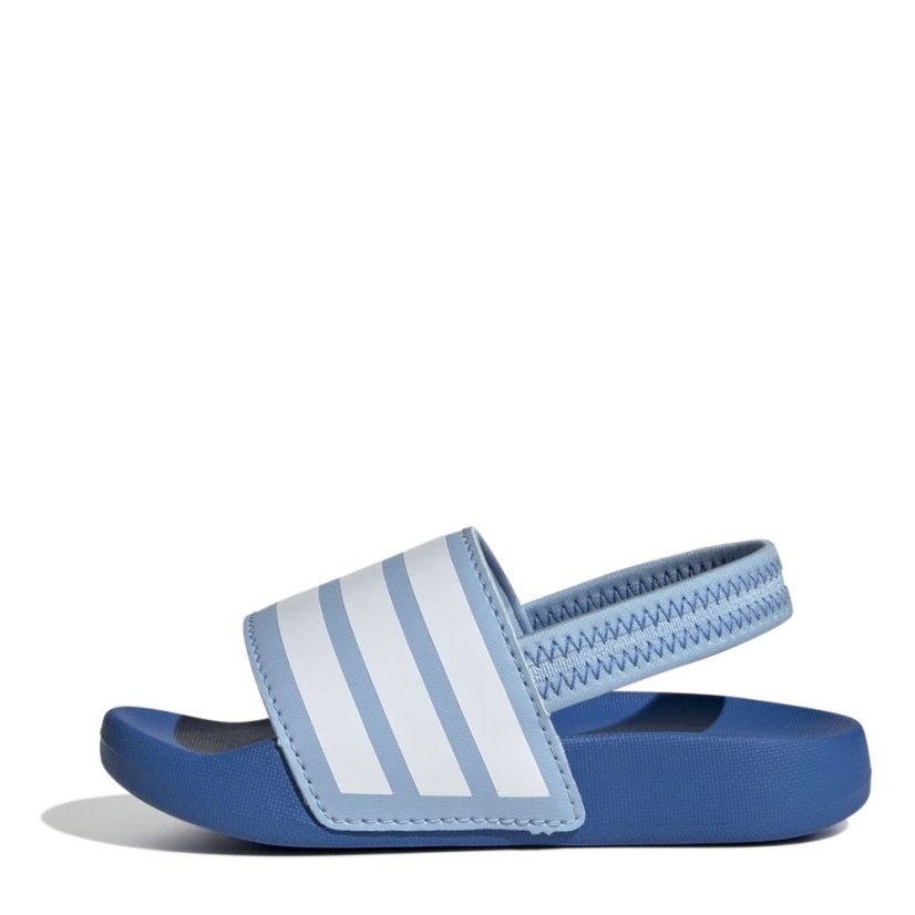 adidas Adilette Estrap Slides Infants Sky/White