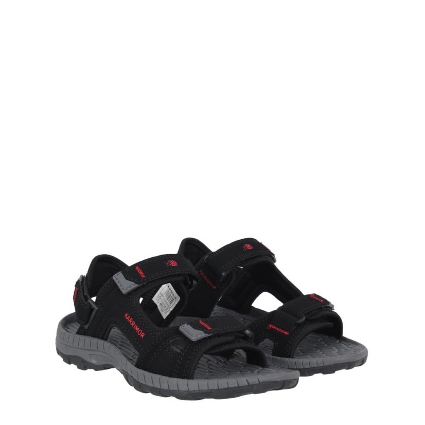 Karrimor Antibes Walking Sandals Childrens Black/Red/Char