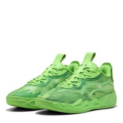 Puma Men's Mb.04 Lo Team Basketball Trainers Green Glare-F