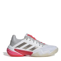 adidas Barricade 13 Tennis Shoes Womens White/Pink