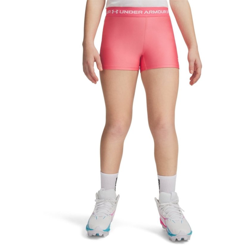 Under Armour Kids HeatGear® Performance Gym Shorts Pink/White
