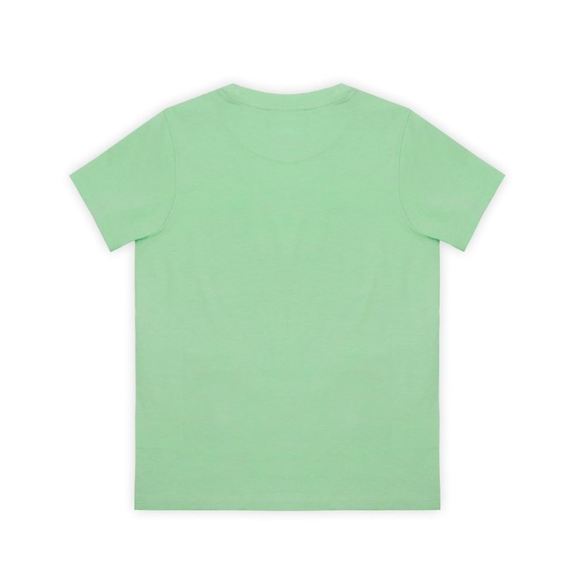 Slazenger Junior Boys Plain Tee shirt Green