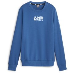Puma Mcfc Ftblcore Graph Crew W Sweatshirt Womens Lake Blue