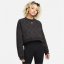 Nike Cropped Therma FIT Sweatshirt Womens Black/Gold