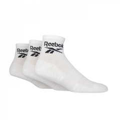 Reebok 3 Pair Ankle Sports Socks White