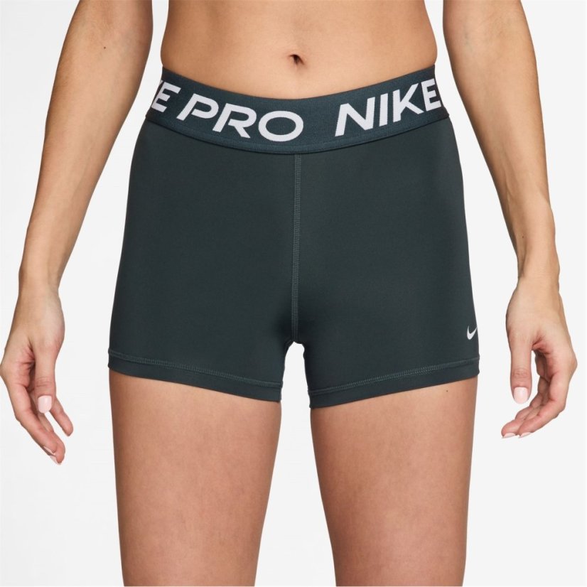 Nike Pro Three Inch Shorts Womens Seaweed/White