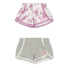 Reebok Kids' Tie Dye Jersey Jogger Shorts Orchid