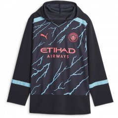 Puma Manchester City Shirt Jacket 2023 2024 Adults Navy Blue