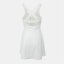 Slazenger Flared T Dress White/Forest Gr
