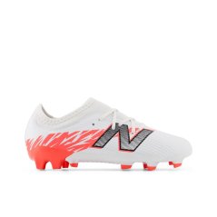 New Balance Furon V8 Juniors Firm Ground Football Boots White/ Orange