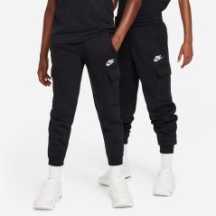 Nike Sportswear Club Fleece Cargo Jogging Bottoms Juniors Black