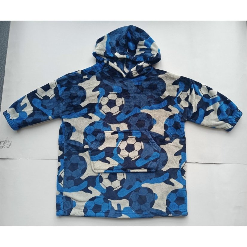 Firetrap Boys Football Snuggle Hoodie Blue/Navy