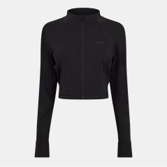 USA Pro Women's Moisture-Wicking Performance Training Jacket Black