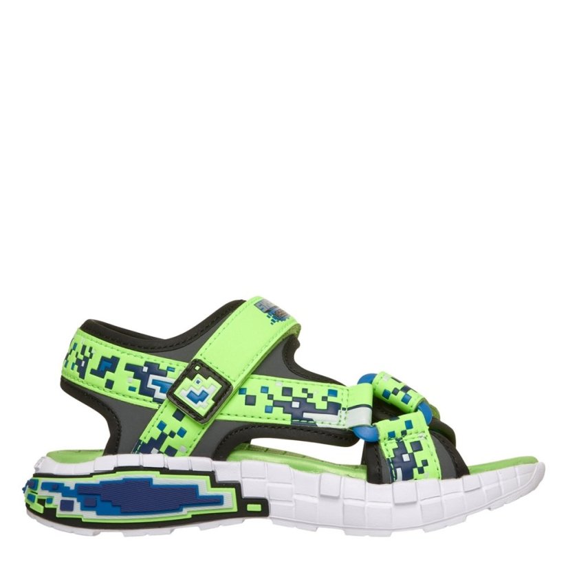 Skechers Mega-Splash 4k Sports Sandals Boys Lime/Blue