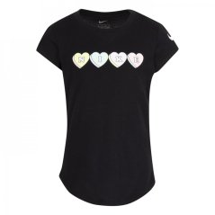 Nike Sweet Hearts T Shirt Infant Girls Black