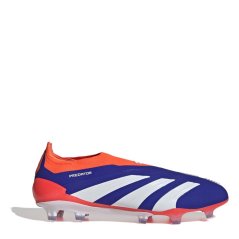 adidas Predator Elite Laceless Juniors Firm Ground Football Boots lucid blue