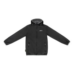 Gelert Kids Dursley Stormlite 5000mm Hooded Long Sleeve Waterproof Jacket Black