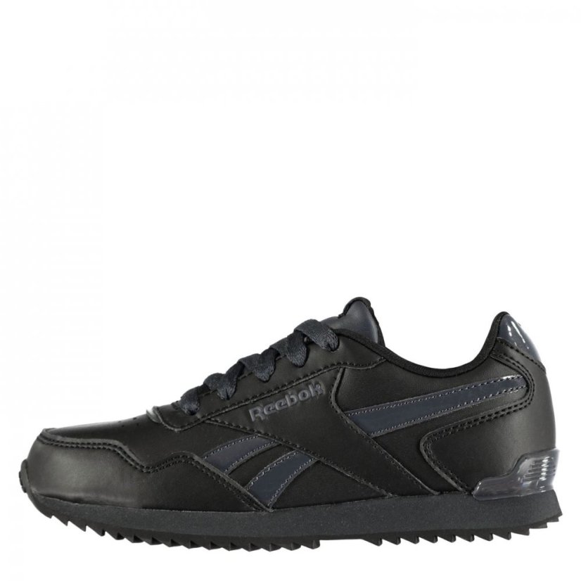 Reebok Royal Glide Ripple Clip Boys Shoes Black