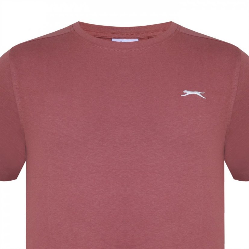 Slazenger Plain T Shirt Mens Rose