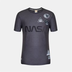 SoulCal Mens NASA Regular Fit T-Shirt Charcoal