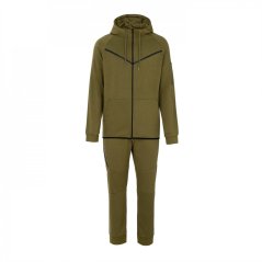 Fabric Zip Tracksuit Olive