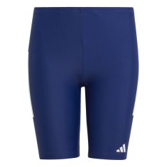 adidas Boys Fitness 3-Stripes Swim Jammer Dark Blue/White