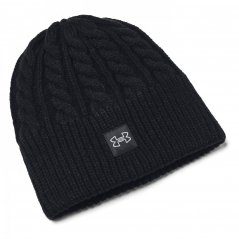 Under Armour Halftime Cable Knit Beanie Ladies Black/Mod Grey