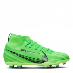 Nike Mercurial Superfly 9 Club Firm Ground Football Boots Juniors Green/Black