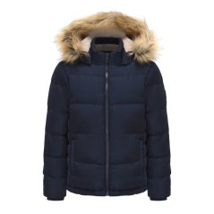 SoulCal 2 Zip Bubble Jacket Womens Navy