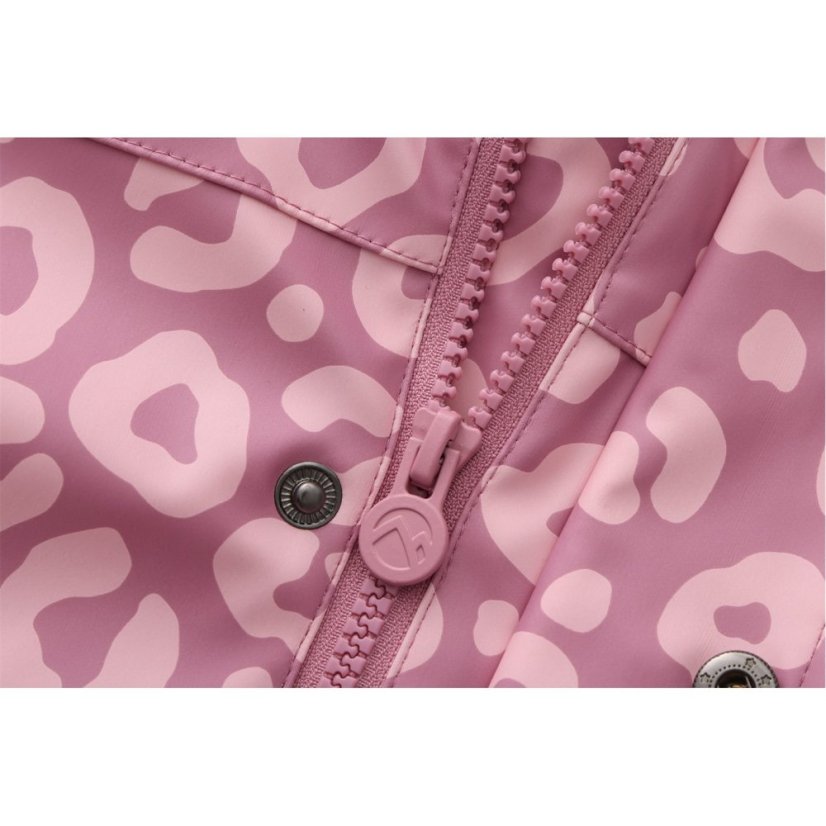 Gelert Unisex Kids' PU Water Resistant Wind Resistant Long Sleeve Raincoat Pink