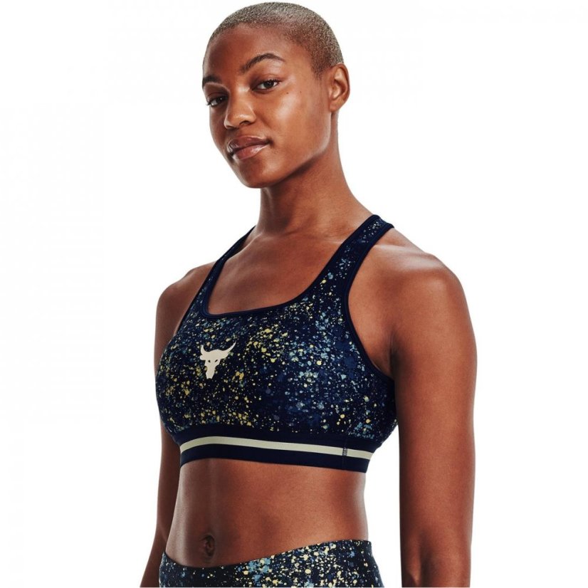 Under Armour Armour Project Rock Womens Sports Bra Academy