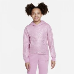 Nike Sportswear Big Kids' (Girls') Fleece Hoodie Elemental Pink