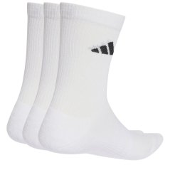 adidas 3-Pack Crew Socks Adults White 3 Bar