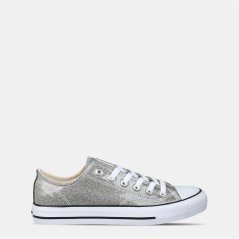 SoulCal Canvas Low Shoes Womens Silver