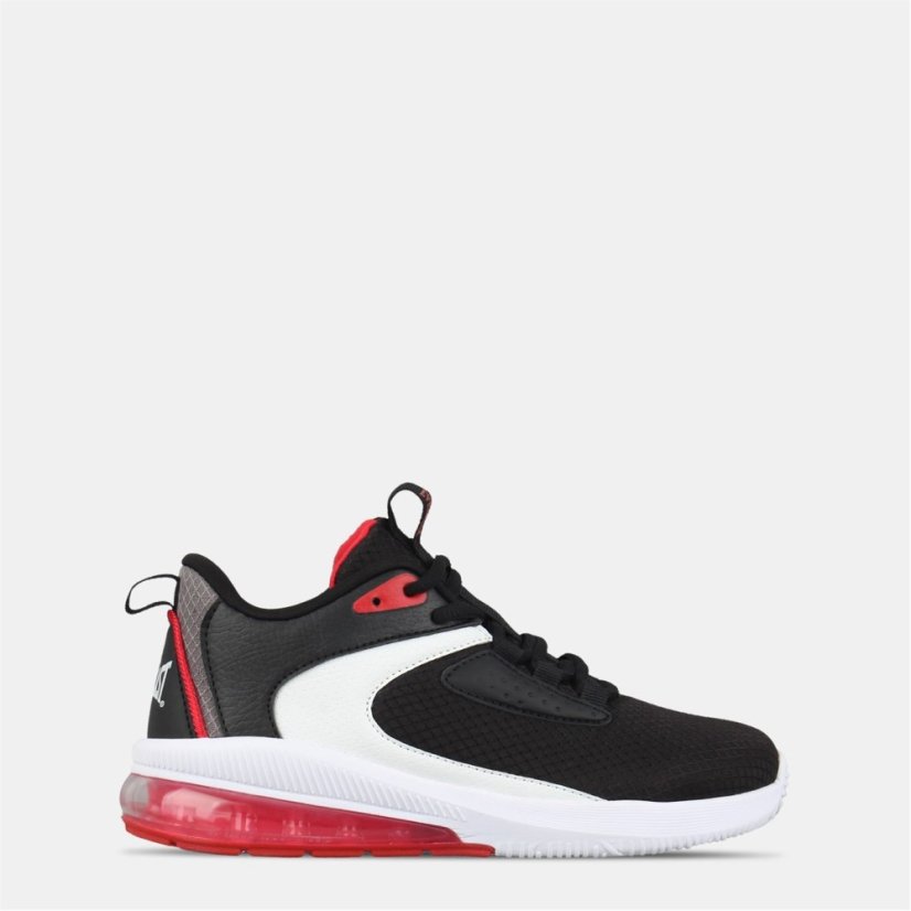 Everlast Unisex Kids' Swish Lightweight EVA Basketball Trainers Black/White/Red