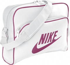 Nike Heritage SI Track Bag White/Pink