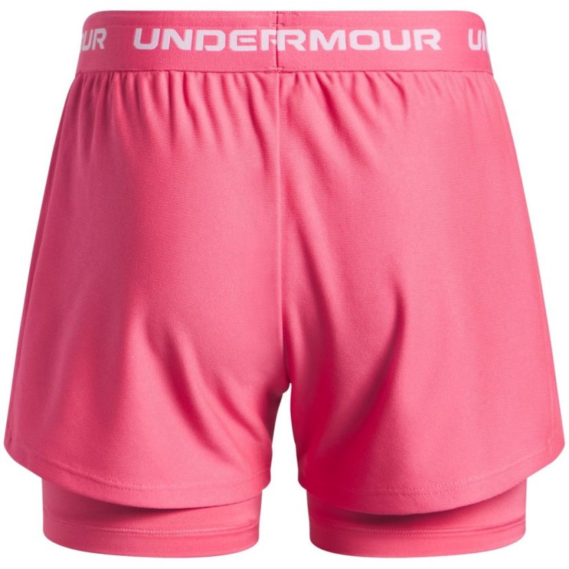 Under Armour Kids Tech™ Play Up Performance Gym Shorts Super Pink
