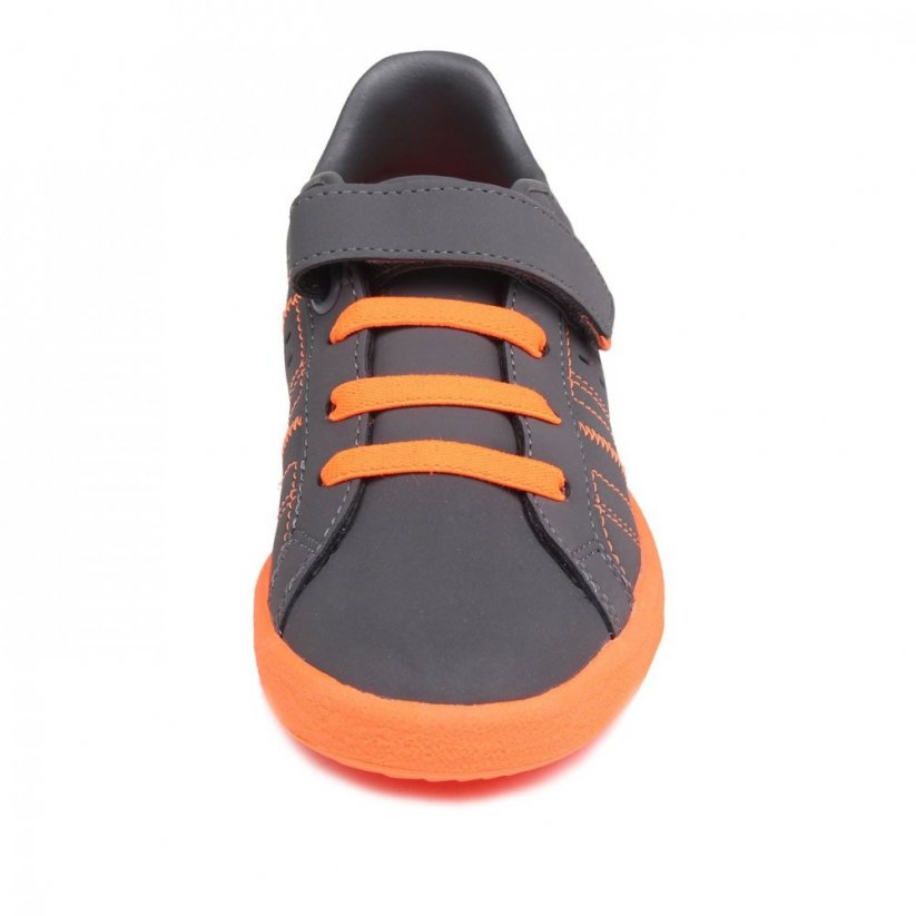 Lonsdale Oval Childrens Trainers Grey/Orange