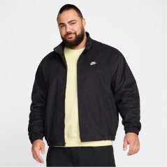 Nike Men's Club Corduroy Harrington Jacket Black/White