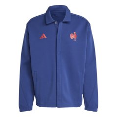 adidas Men's France Rugby Performance Rugby Jacket Dark Blue