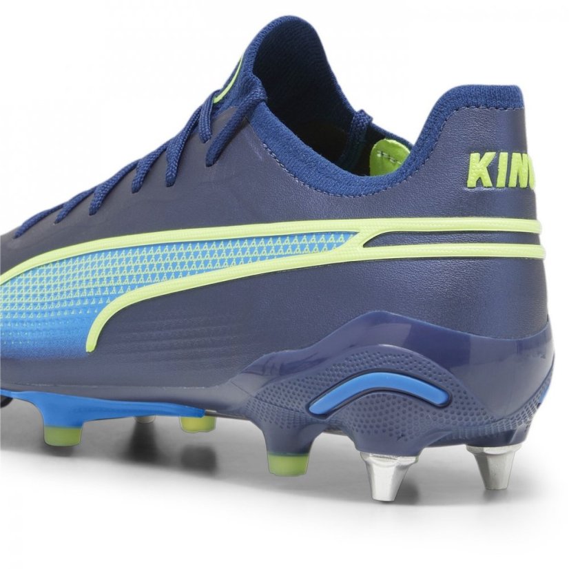 Puma King 0.1 Soft Ground Football Boots Blue/Green